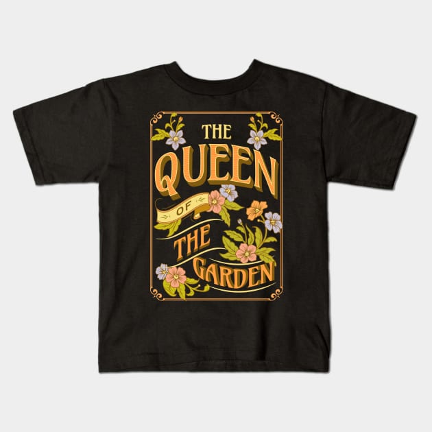 Queen of the garden Kids T-Shirt by onemoremask